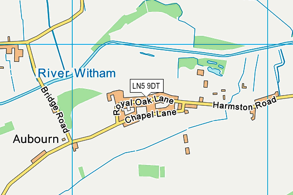 Map of ROYAL OAK (AUBOURN) LIMITED at district scale
