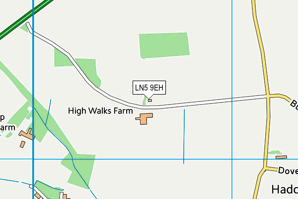 LN5 9EH map - OS VectorMap District (Ordnance Survey)