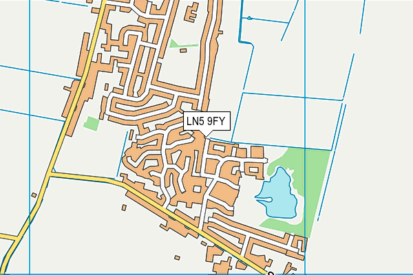 LN5 9FY map - OS VectorMap District (Ordnance Survey)