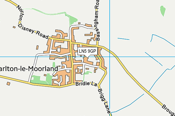 LN5 9GP map - OS VectorMap District (Ordnance Survey)