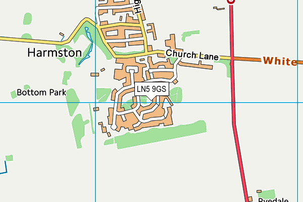 LN5 9GS map - OS VectorMap District (Ordnance Survey)