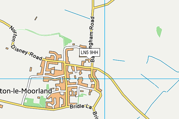 LN5 9HH map - OS VectorMap District (Ordnance Survey)