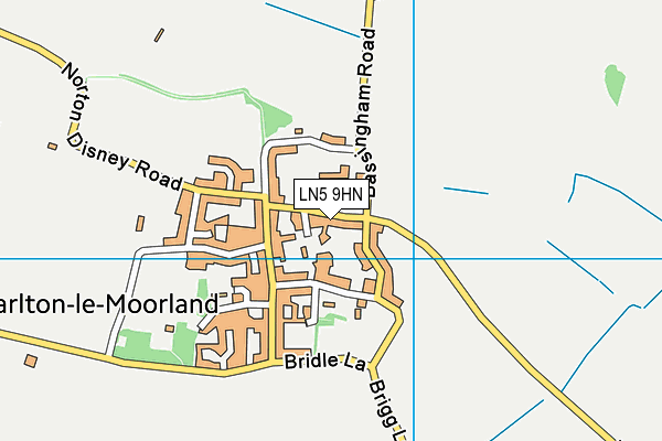 LN5 9HN map - OS VectorMap District (Ordnance Survey)