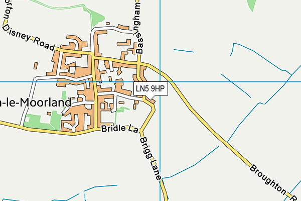 LN5 9HP map - OS VectorMap District (Ordnance Survey)