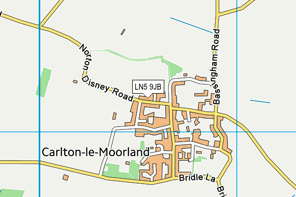 LN5 9JB map - OS VectorMap District (Ordnance Survey)