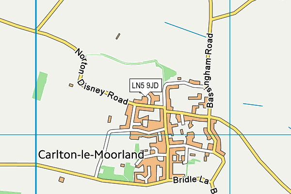 LN5 9JD map - OS VectorMap District (Ordnance Survey)