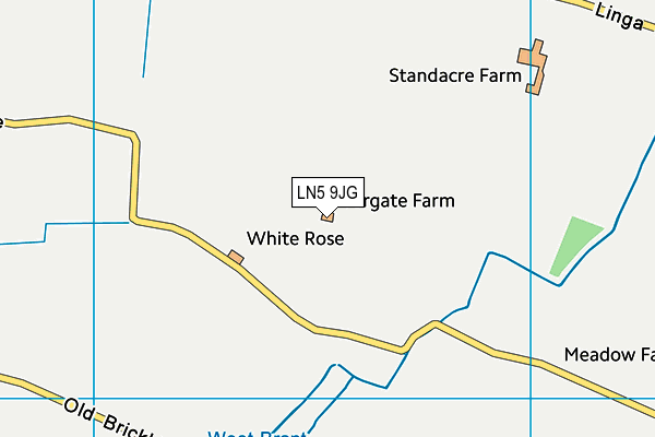 LN5 9JG map - OS VectorMap District (Ordnance Survey)