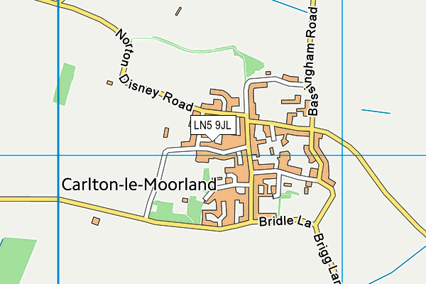 LN5 9JL map - OS VectorMap District (Ordnance Survey)