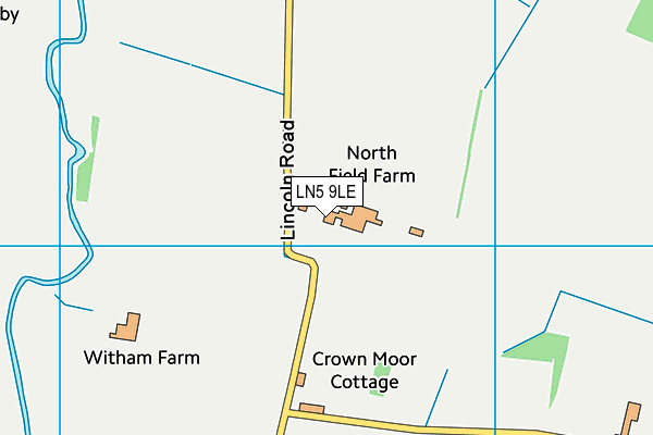 LN5 9LE map - OS VectorMap District (Ordnance Survey)