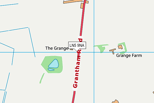 LN5 9NA map - OS VectorMap District (Ordnance Survey)