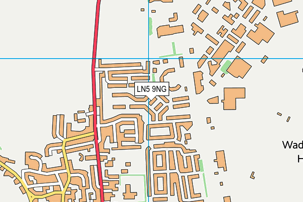 LN5 9NG map - OS VectorMap District (Ordnance Survey)
