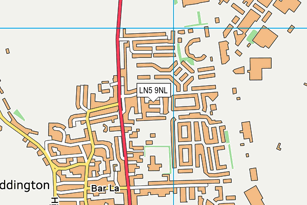 LN5 9NL map - OS VectorMap District (Ordnance Survey)