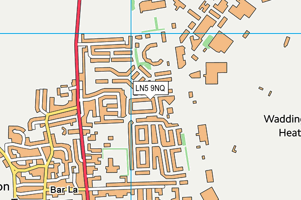 LN5 9NQ map - OS VectorMap District (Ordnance Survey)