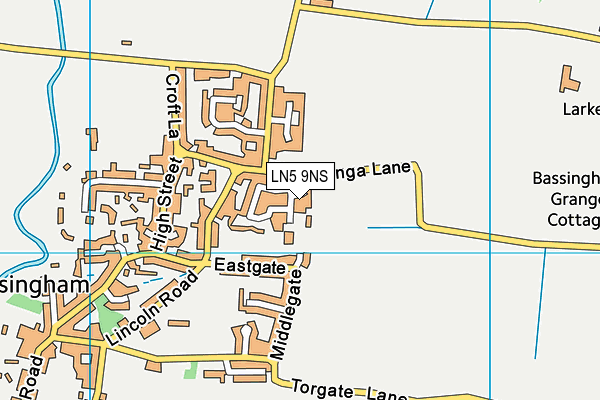 LN5 9NS map - OS VectorMap District (Ordnance Survey)