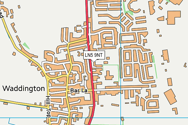 LN5 9NT map - OS VectorMap District (Ordnance Survey)