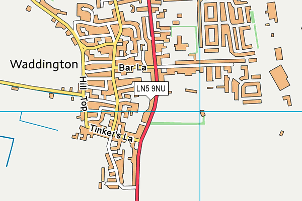 LN5 9NU map - OS VectorMap District (Ordnance Survey)