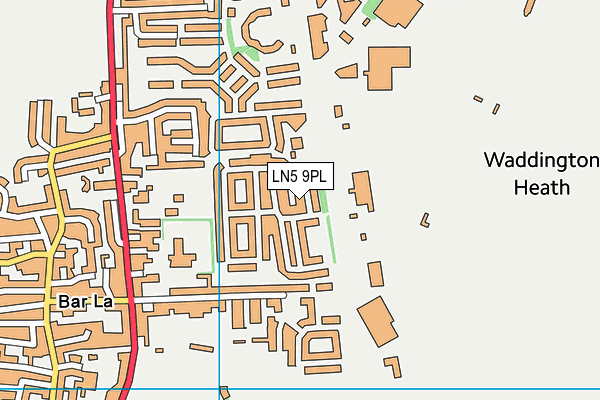 LN5 9PL map - OS VectorMap District (Ordnance Survey)