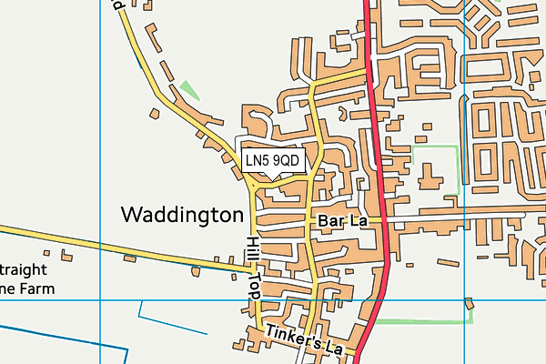 Map of S P GROUNDWORKS (LINCS) LTD at district scale