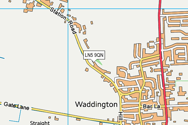 LN5 9QN map - OS VectorMap District (Ordnance Survey)