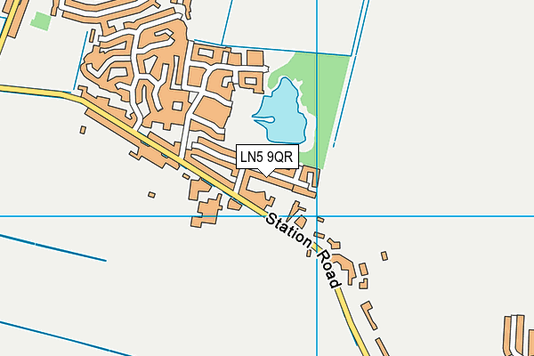 LN5 9QR map - OS VectorMap District (Ordnance Survey)