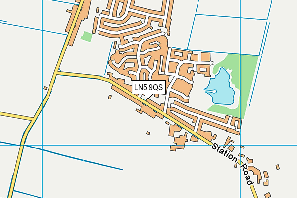 LN5 9QS map - OS VectorMap District (Ordnance Survey)