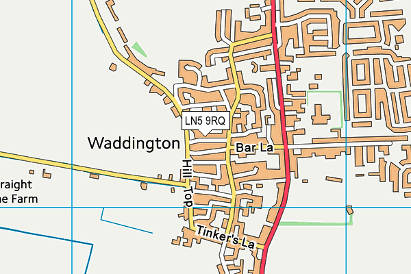 LN5 9RQ map - OS VectorMap District (Ordnance Survey)