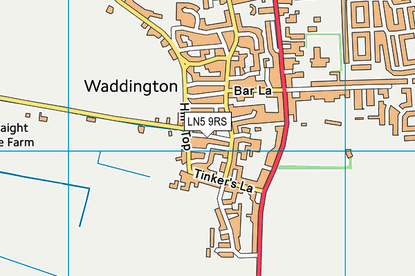 LN5 9RS map - OS VectorMap District (Ordnance Survey)