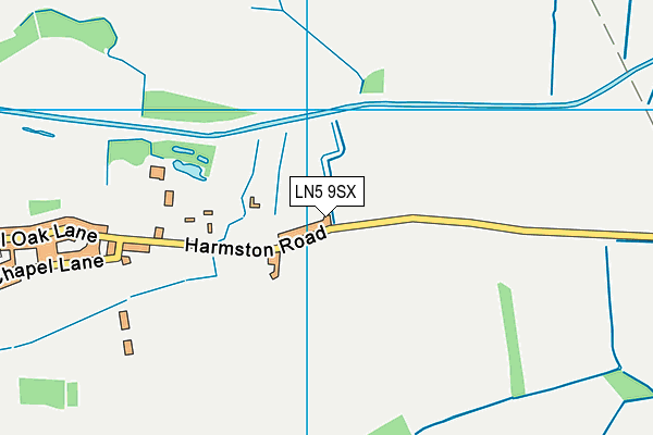 LN5 9SX map - OS VectorMap District (Ordnance Survey)