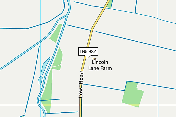 LN5 9SZ map - OS VectorMap District (Ordnance Survey)