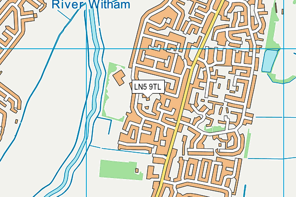 Acorn Free School map (LN5 9TL) - OS VectorMap District (Ordnance Survey)