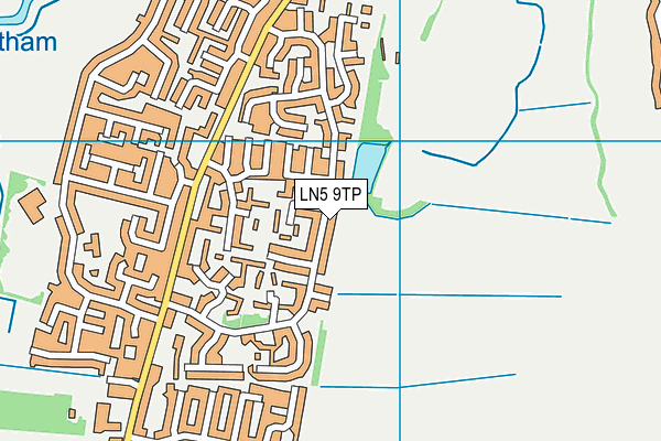 LN5 9TP map - OS VectorMap District (Ordnance Survey)