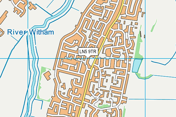 LN5 9TR map - OS VectorMap District (Ordnance Survey)