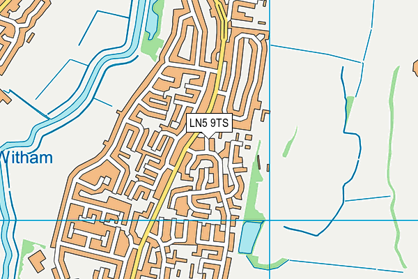 LN5 9TS map - OS VectorMap District (Ordnance Survey)