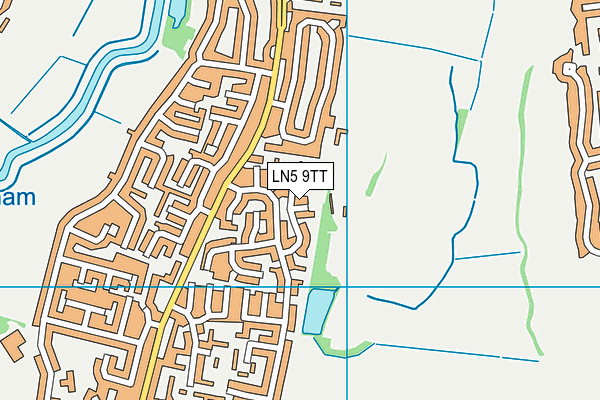 LN5 9TT map - OS VectorMap District (Ordnance Survey)