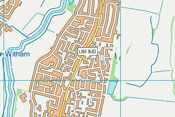 LN5 9UD map - OS VectorMap District (Ordnance Survey)