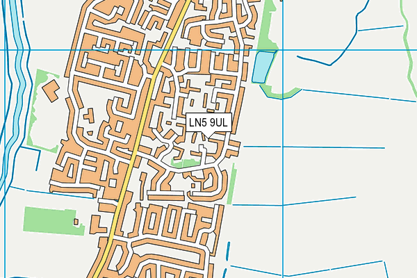 LN5 9UL map - OS VectorMap District (Ordnance Survey)