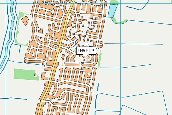 LN5 9UP map - OS VectorMap District (Ordnance Survey)