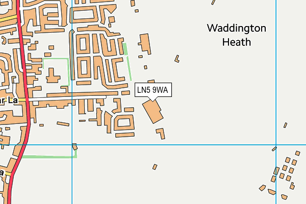 LN5 9WA map - OS VectorMap District (Ordnance Survey)
