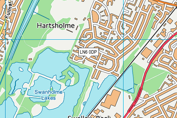 LN6 0DP map - OS VectorMap District (Ordnance Survey)