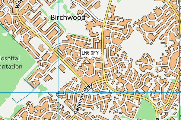 LN6 0FY map - OS VectorMap District (Ordnance Survey)