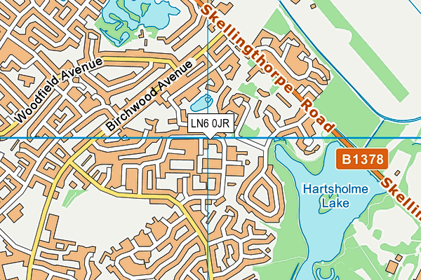 LN6 0JR map - OS VectorMap District (Ordnance Survey)