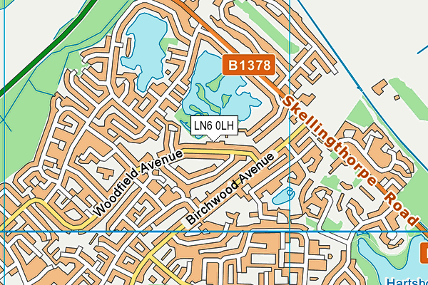 LN6 0LH map - OS VectorMap District (Ordnance Survey)