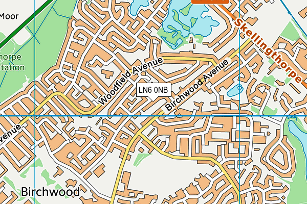 LN6 0NB map - OS VectorMap District (Ordnance Survey)
