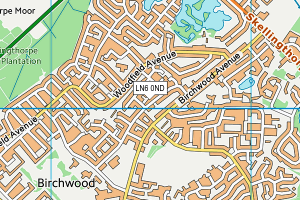 LN6 0ND map - OS VectorMap District (Ordnance Survey)