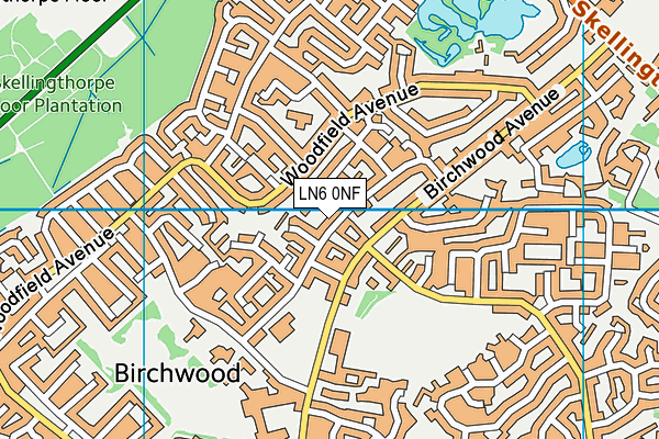 LN6 0NF map - OS VectorMap District (Ordnance Survey)