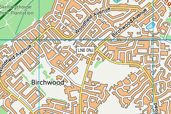 LN6 0NJ map - OS VectorMap District (Ordnance Survey)