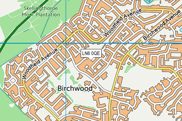 LN6 0QE map - OS VectorMap District (Ordnance Survey)