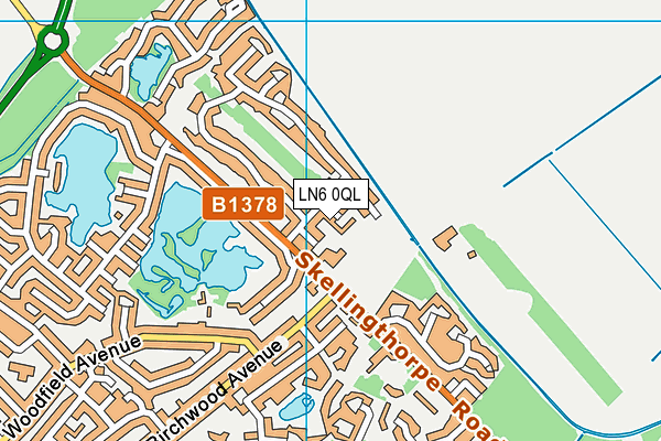 LN6 0QL map - OS VectorMap District (Ordnance Survey)