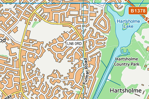 LN6 0RD map - OS VectorMap District (Ordnance Survey)