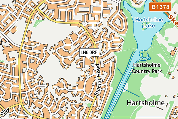 LN6 0RF map - OS VectorMap District (Ordnance Survey)